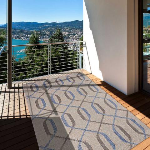 Tapis d'extérieur fait à la machine SCANDINA Gris