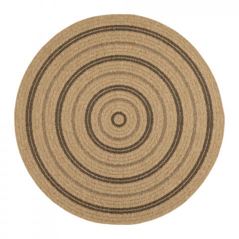 Tapis formes géométriques JUTE ART 5 Noir