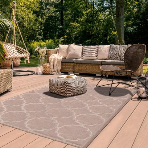Tapis d'extérieur fait à la machine KUMA Beige
