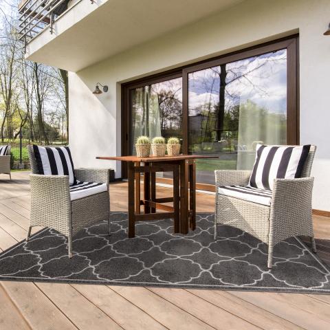 Tapis d'extérieur fait à la machine KUMA Gris