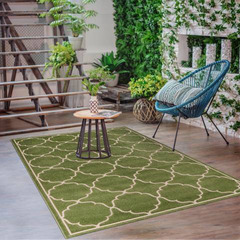 Tapis d'extérieur fait à la machine KUMA Vert