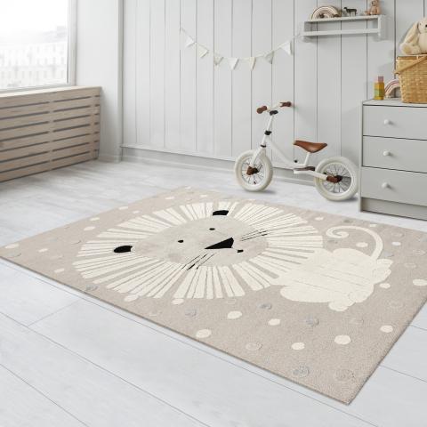 Tapis pour enfant LYN9 LI ON Beige