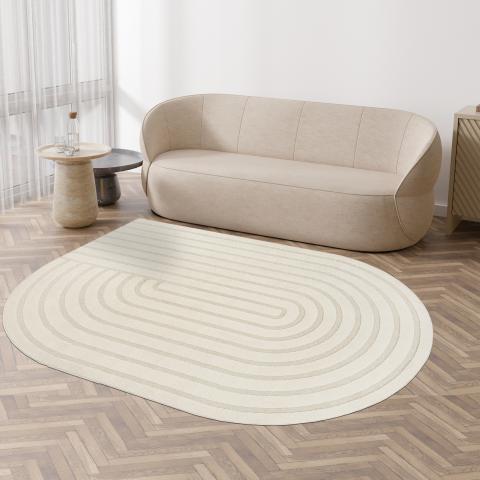 Tapis kaki LYN9 SPIRATRO Crème