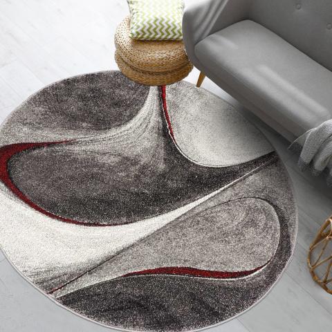 Tapis rond LYN8 MADILA Rouge