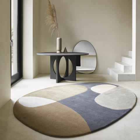 Tapis bleu et vert MILLER Bleu