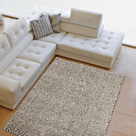 Tapis à poils longs GRAVELA Beige