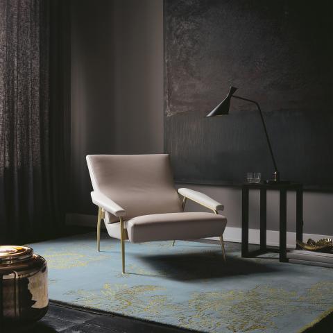 Tapis bleu et vert TONQUIN Bleu
