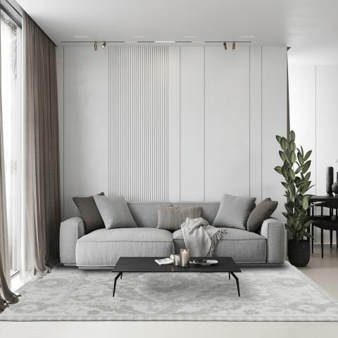 Tapis kilim NEWBOR Gris