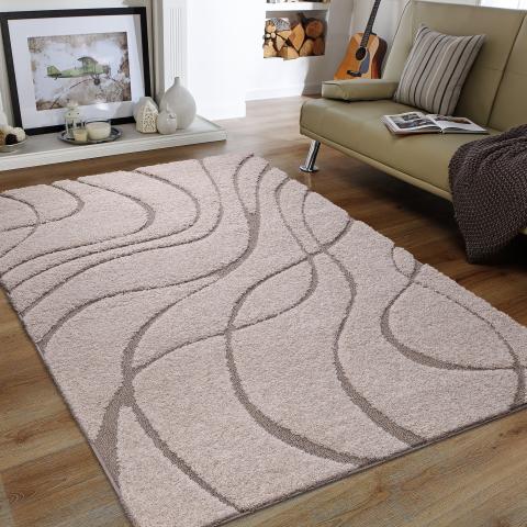 Tapis rond POUDA Beige