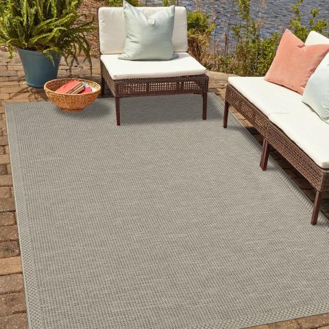 Tapis d'extérieur fait à la machine PUKET EX Beige