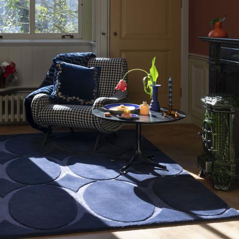 Tapis bleu et vert RIO Bleu