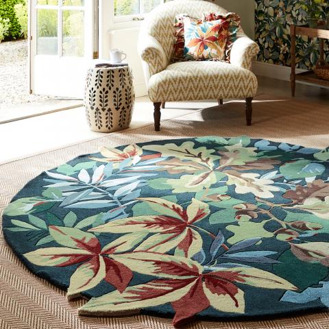 Tapis rond ROBINS Vert