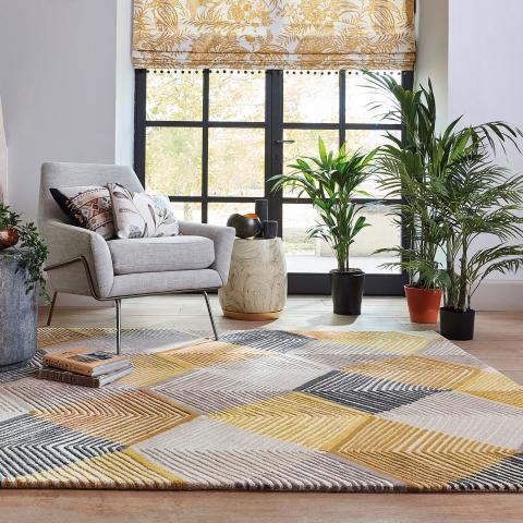 Tapis jaune SAFFRON Jaune