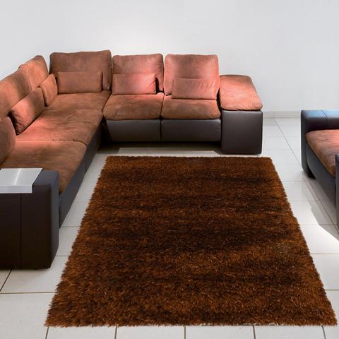 Tapis à poils longs MALAIDORY Marron