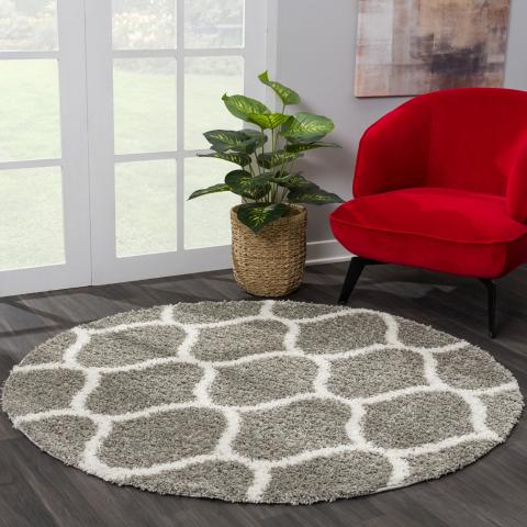 Tapis rond SG MADRID Gris
