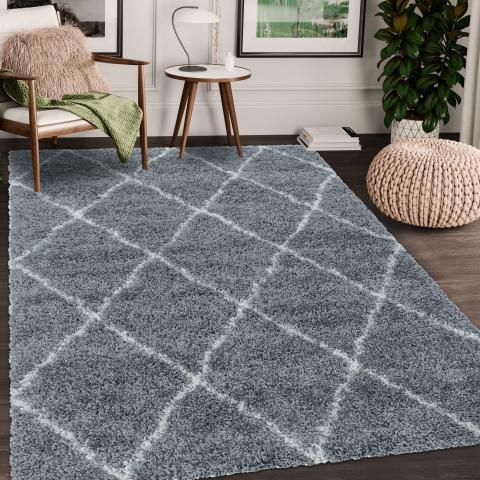Tapis Berbère SHAGGY A Gris