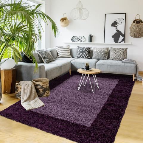 Tapis chinés BORDURE Violet