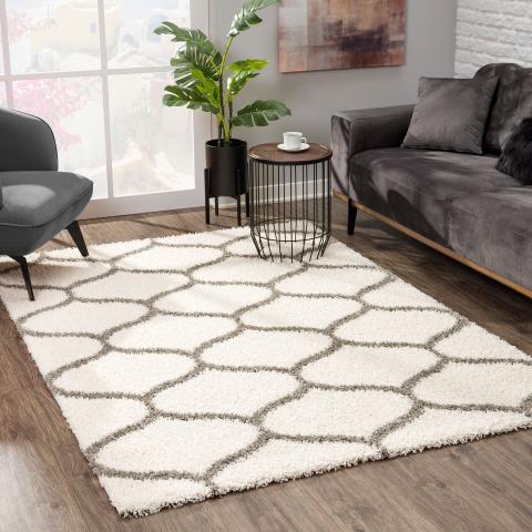 Tapis à poils longs SG MADRID Crème