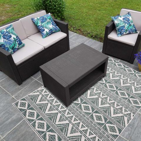Tapis vert d'extérieur LYN2 BG REVERSIBLE Vert