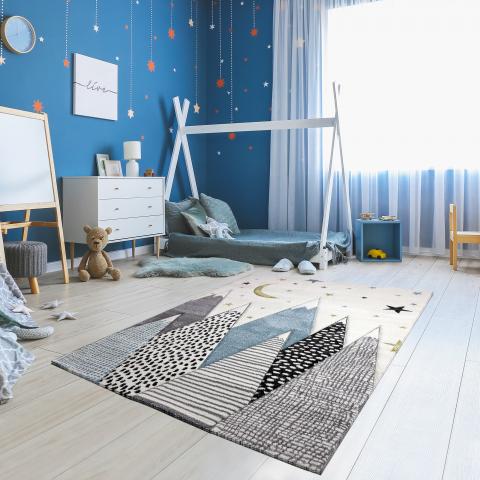 Tapis chambre bébé SNOWSKY Crème
