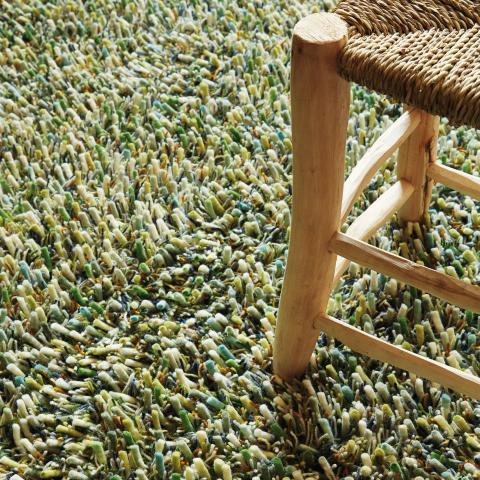 Tapis à poils longs SPRING Vert