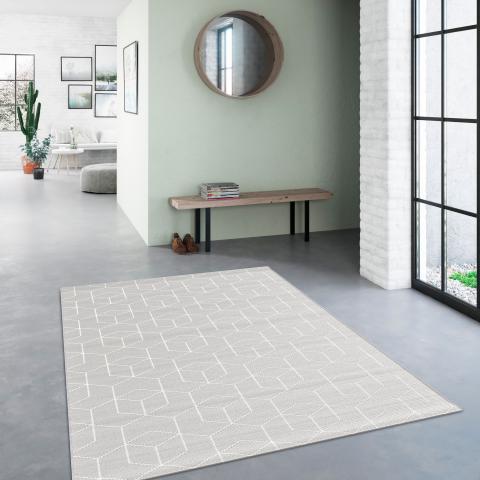 Tapis d'extérieur fait à la machine STALOW 9 Gris