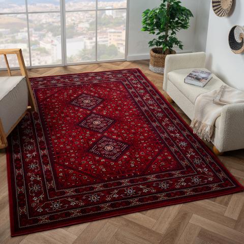 Tapis d'Orient BOUKHARA A + Rouge