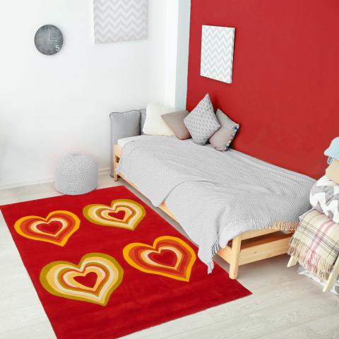 Tapis en acrylique UNAMOURDETAPIS Multicolore
