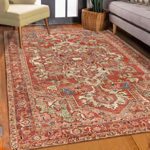 Tapis d'Orient VIVACE 4 Orange