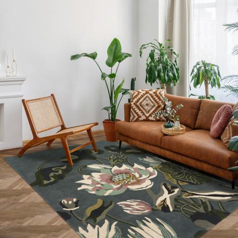 Tapis moderne WATERLILY Vert
