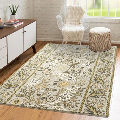 Tapis jaune WILMINA Jaune