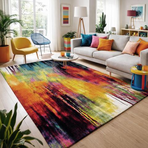 Tapis carré LYN8 BELO 1 Multicolore