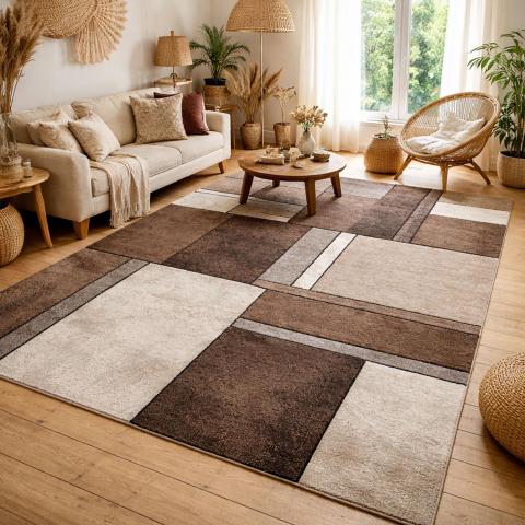 Tapis de couloir LYN8 GEOME Ecru