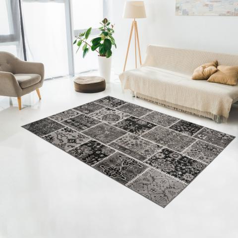 Tapis gris clair PATCHKUN Gris