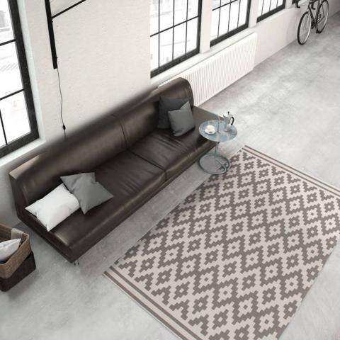 Tapis losange NEFIS Gris