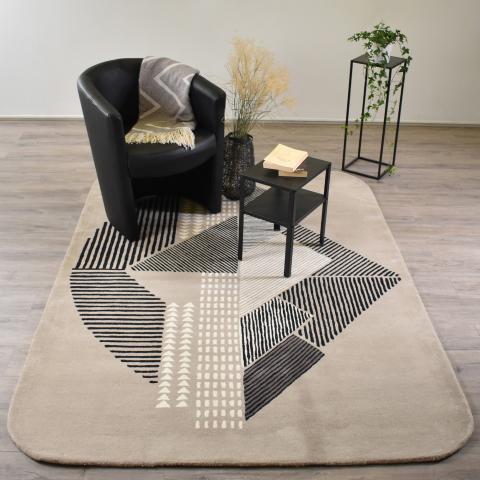 Tapis tufté DECO STYLE Gris