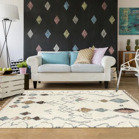 Tapis ivoire PASTEL B Crème