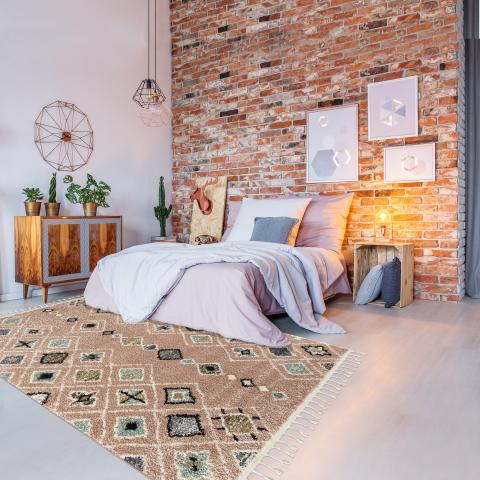 Tapis Berbère PASTEL E Rose
