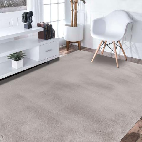 Tapis rond CAREI Argent