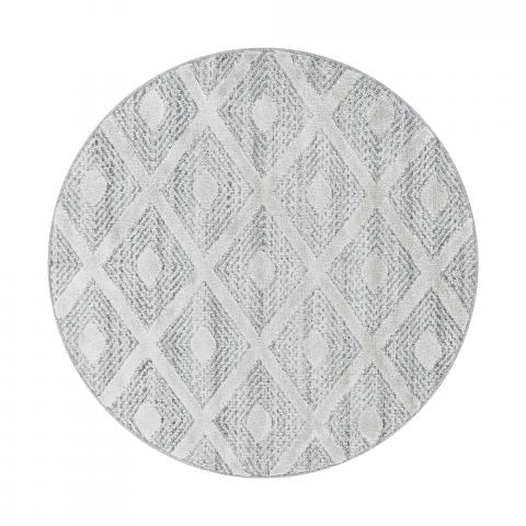 Tapis rond 80 cm PISTIOUM Gris