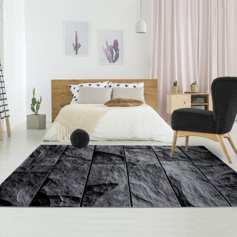 Tapis formes géométriques PLONE Noir
