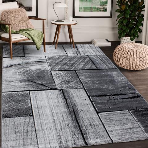 Tapis formes géométriques PLONO Noir