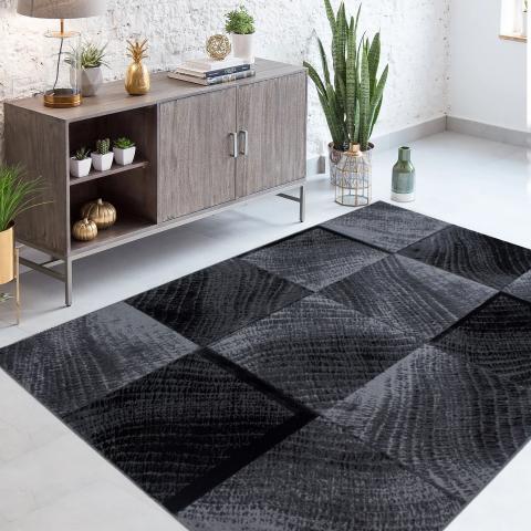 Tapis formes géométriques SIPUR Noir