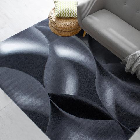 Tapis formes géométriques SUPUR Noir