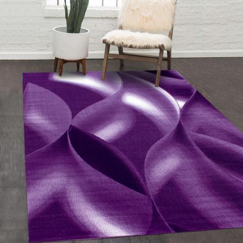 Tapis formes géométriques SUPUR Violet