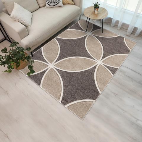 Tapis taupe CURCU Marron
