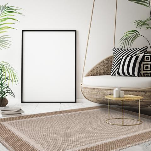 Tapis formes géométriques GRATI Beige