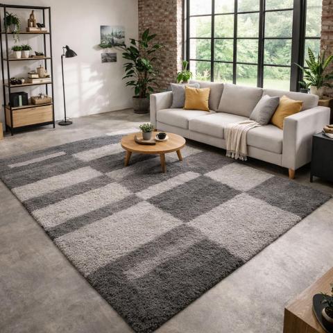 Tapis à poils longs RECTAN Beige