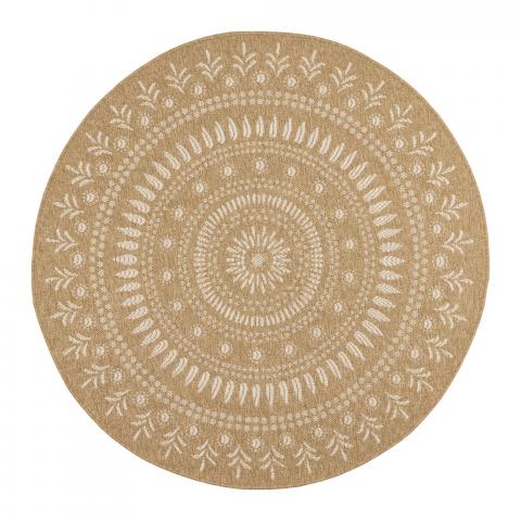 Tapis en bois JUTE ART 6 Beige