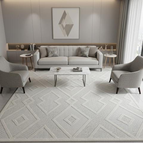 Tapis kilim TENO A Crème